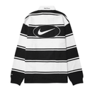 Camisa Supreme x Nike Stripe Rugby Preta/Branca