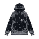Amiri Bandana B-Ball Hoodie 'BlackGrey'