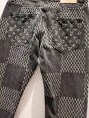 Calça Louis Vuitton x Nigo Giant Damier Waves MNGM
