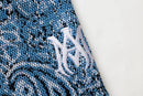 Amiri Bandana Crochet Basketball Shorts Blue 