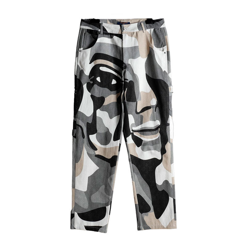 Calça Louis Vuitton Patchwork Portrait Denim