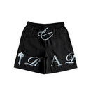Shorts Trapstar Script Swimming Black/Nigara Mist