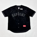 Supreme Ultrasuede Mesh Baseball T-Shirt Black 
